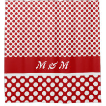 Classic Monogramme Pot Rouge & Blanc Polka