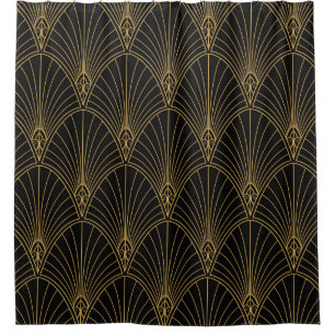 Rideaux De Douche Classique Art Déco Motif sans faille. Styli géomét