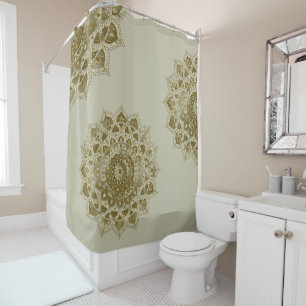 Rideaux De Douche Classique Mandala Inde Style 4