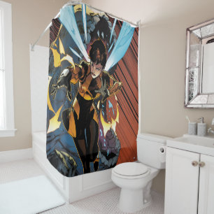 Rideaux De Douche Classiques Avengers Attaque volante de Wasp