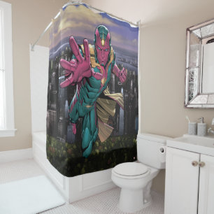 Rideaux De Douche Classiques Avengers Vision tend la main