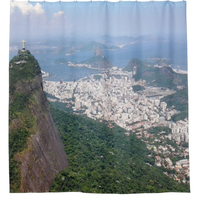 Rideaux De Douche Classy Rio de Janeiro Brésil Photo Bain Conçu (Devant)