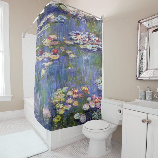 Rideaux De Douche Claude Monet - Nymphéas / Nymphéas (En situation)