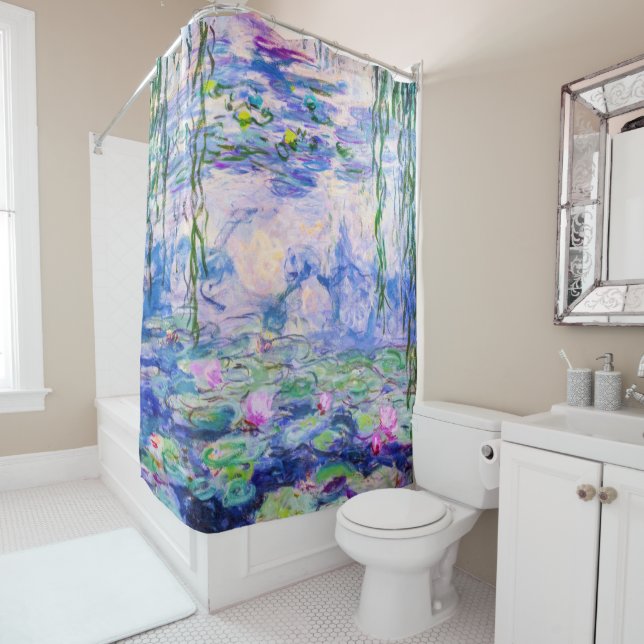 Rideaux De Douche Claude Monet - Nymphéas / Nymphéas 1919 (En situation)