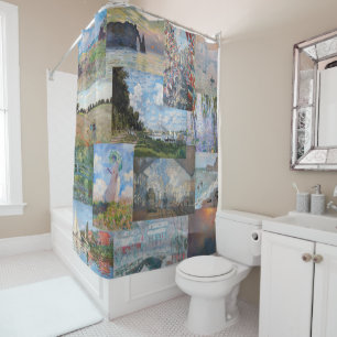 Rideaux De Douche Claude Monet - Patchwork de chefs-d'oeuvre