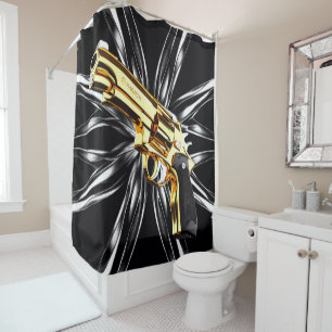 Rideaux De Douche Clint Eastwood Gun Action Douche Amusement Jouer