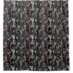 Rideaux De Douche Cluster Zombie