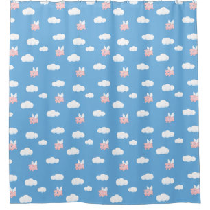 Rideaux De Douche Cochon Volant Porcelet Mignon avec des Ailes sur M