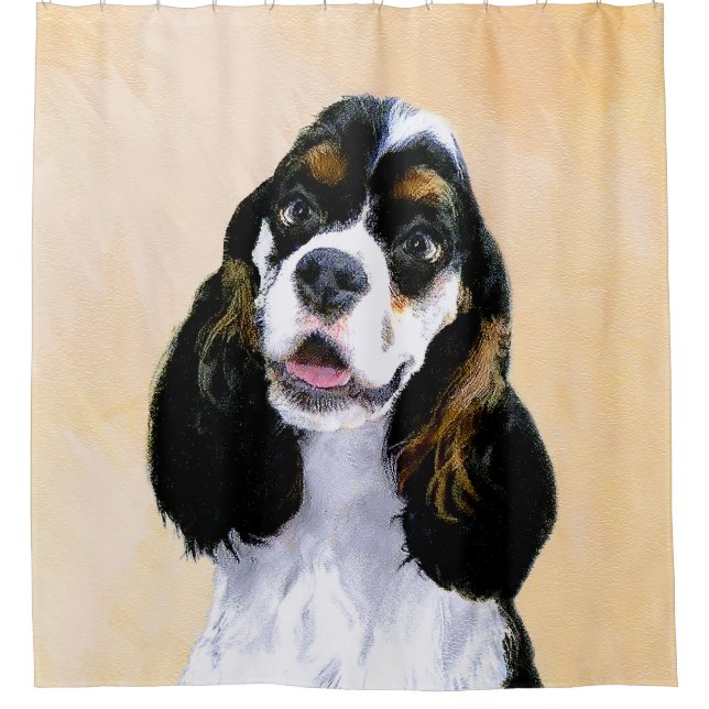 Rideaux De Douche Cocker Spaniel (Parti) Peinture - Art Chien origin (Devant)