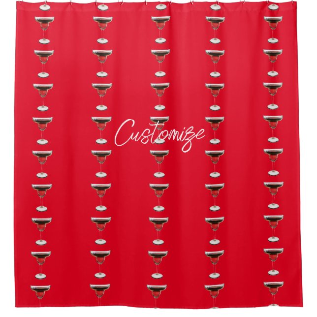 Rideaux De Douche Cocktail Big Red Margarita Boire Thunder_Cov (Devant)