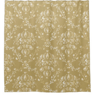 Rideaux De Douche Coco Brown Damask