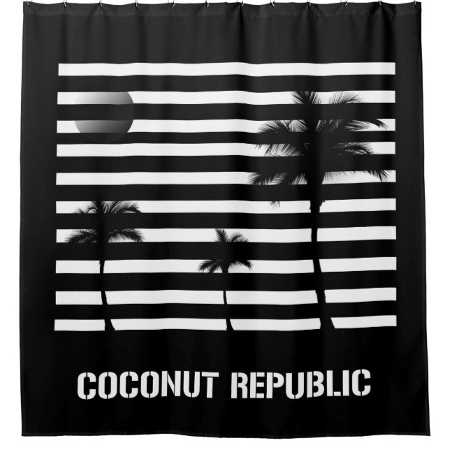 Rideaux De Douche Coconut Republic (Devant)