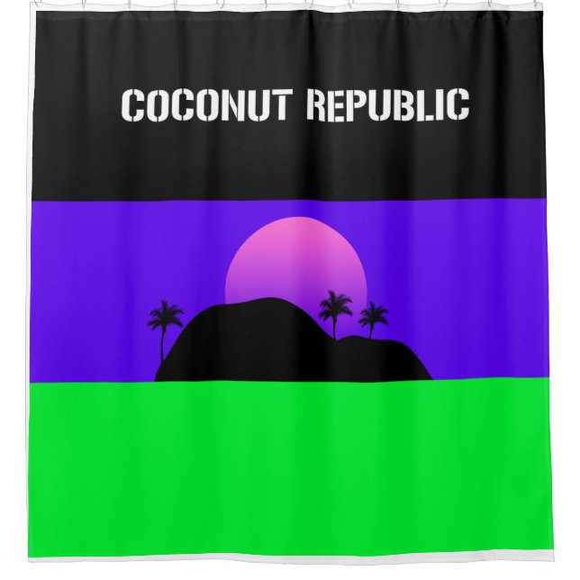Rideaux De Douche Coconut Republic Design No.2803 (Devant)