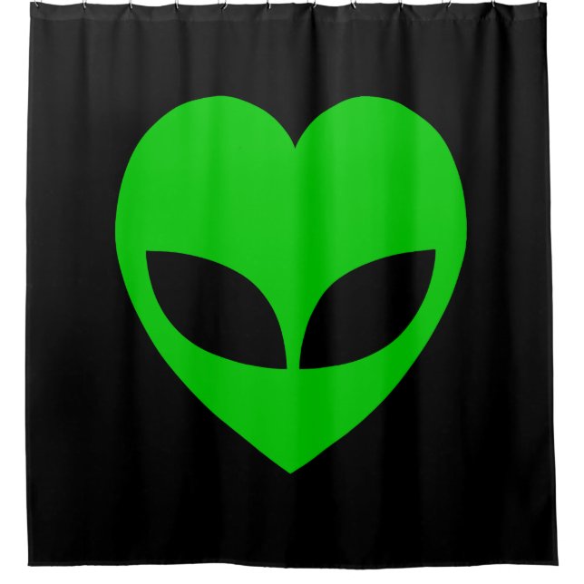 Rideaux De Douche Coeur d'amour Alien (Devant)