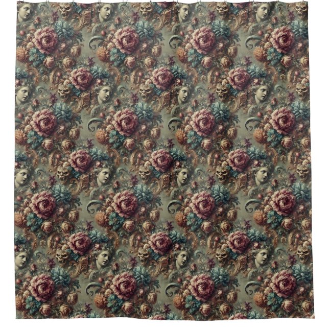 Rideaux De Douche Colère affectueuse - gothique victorien (Devant)