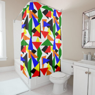 Rideaux De Douche Collage triangulaire