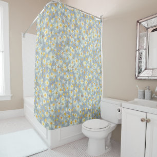 Rideaux De Douche Collection Charming Daisy Motif floral polyvalent