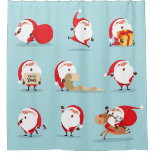 Rideaux De Douche Collection de noël santa claus