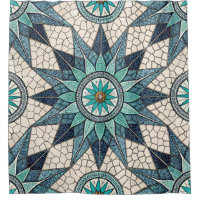 Compas Mosaïque Verre Teinté Indigo Sarcelle – Vit