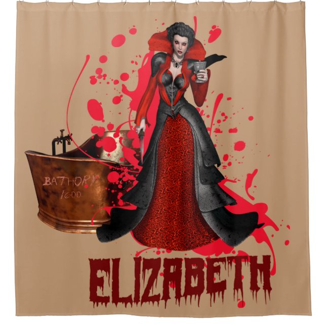Rideaux De Douche Comtesse de sang Vampire Imaginaire (Devant)