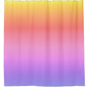 Rideaux De Douche Conception abstraite dégradé orange jaune rose vio
