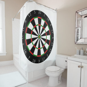 Rideaux De Douche Conception de cible de tableau de bord traditionne