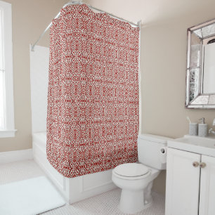 Rideaux De Douche Conception de motif sans couture damassé floral ro