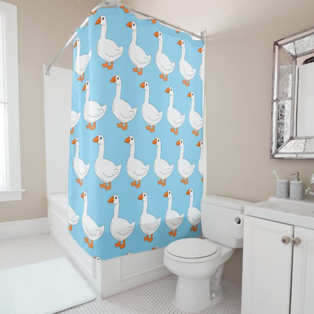Rideaux De Douche Conception d'oie (En situation)