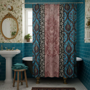 Rideaux De Douche Conception Florale Inspirée de Vintage Moderne