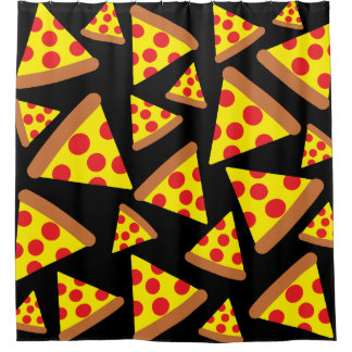 Rideaux De Douche Conception motif de tranches de pizza