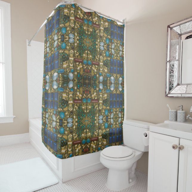 Rideaux De Douche Conception opulente de Josef Hoffmann (En situation)