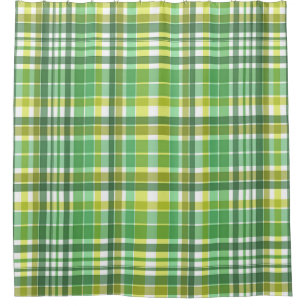 Rideaux De Douche Conception Plaid Jaune Vert