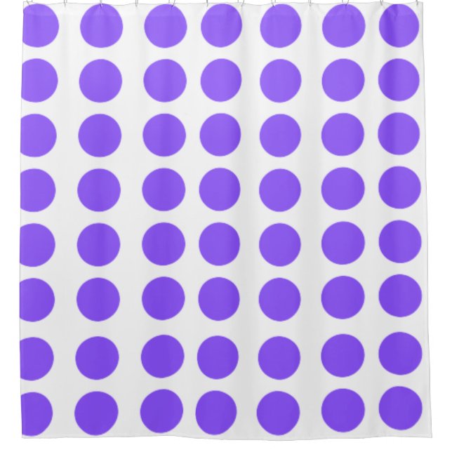 Rideaux De Douche Conception Pois violette (Devant)