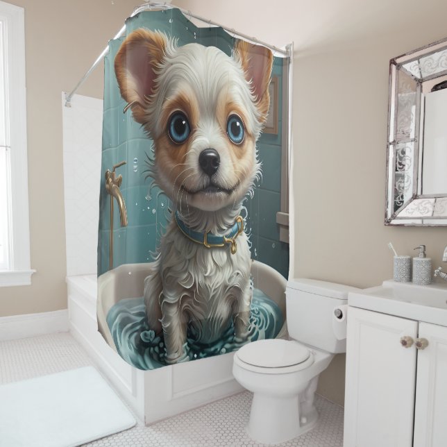 Rideaux De Douche Continuez à scruter - Drôle portraits d'animaux (En situation)