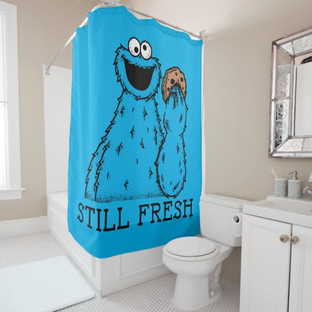 Rideaux De Douche Cookie Monster | Toujours frais (En situation)