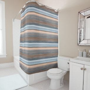 Rideaux De Douche Cool Chic Brown Ardoise Bleu Gris Gris Gris Art