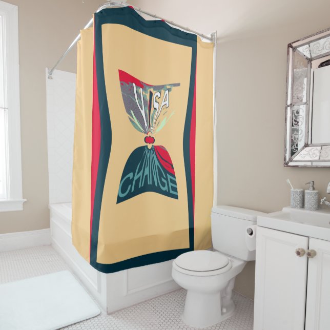 Rideaux De Douche Cool USA Hope extraordinaire patriotique motif des (En situation)