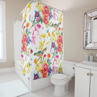 Rideaux De Douche Copie colorée audacieuse d'été