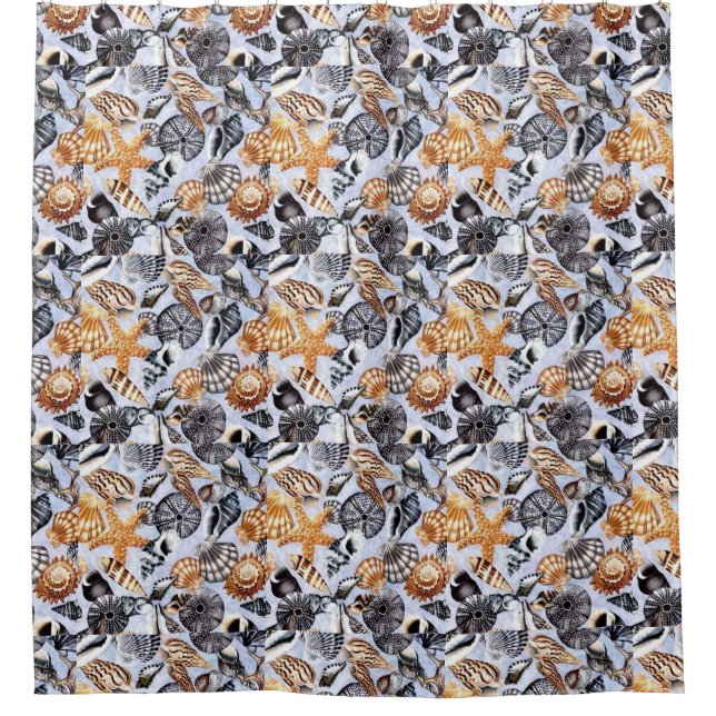 Rideaux De Douche Coques de mer (Devant)