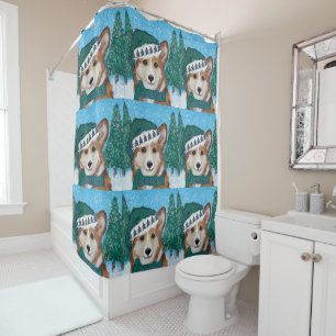 Rideaux De Douche Corgi
