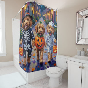 Rideaux De Douche Costumes d'Halloween pour Goldendoodle allant cher