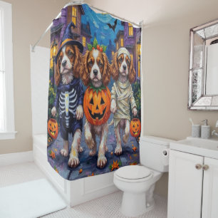 Rideaux De Douche Costumes d'Halloween pour Spaniel Cavalier King Ch
