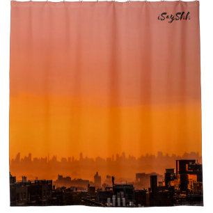 Rideaux De Douche Coucher de soleil sur la ville