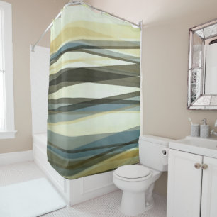 Rideaux De Douche Couches Semi-Transparentes Dans Le Sable Brown Et 