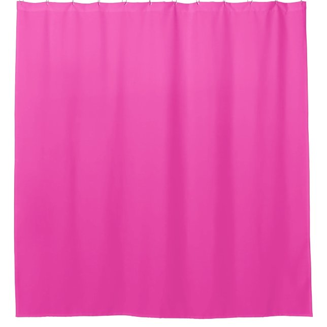 Rideaux De Douche Couleur solide vive rose néon brillant (Devant)