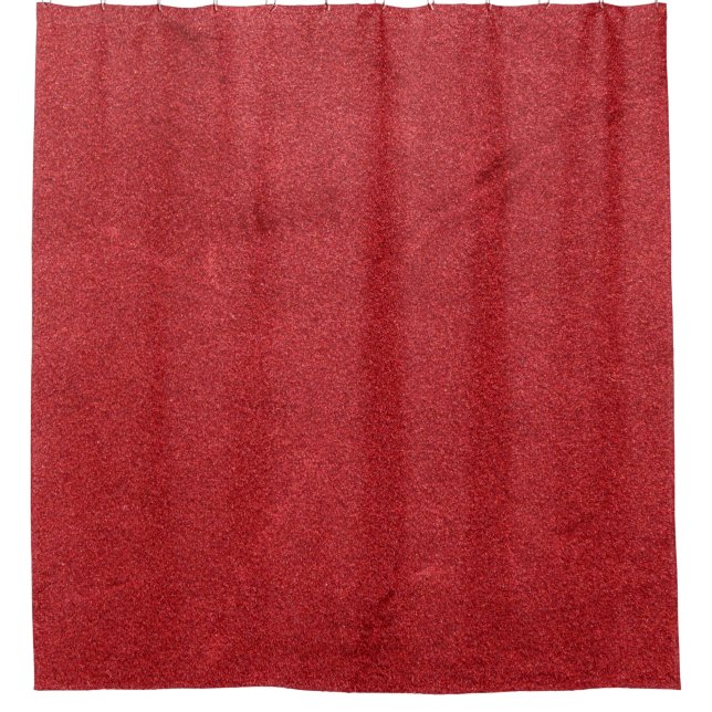 Rideaux De Douche Couleur velours de texture rouge moderne (Devant)
