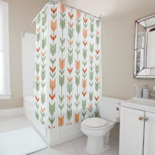 Rideaux De Douche Couleurs pastel Motif des flèches tribales