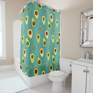 Rideaux De Douche Coupe Avocado été Vert dégradé Motif