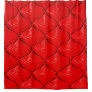 Rideaux De Douche Coussin rouge texture cuir