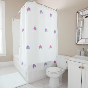 Rideaux De Douche Crabe rose de Preppy